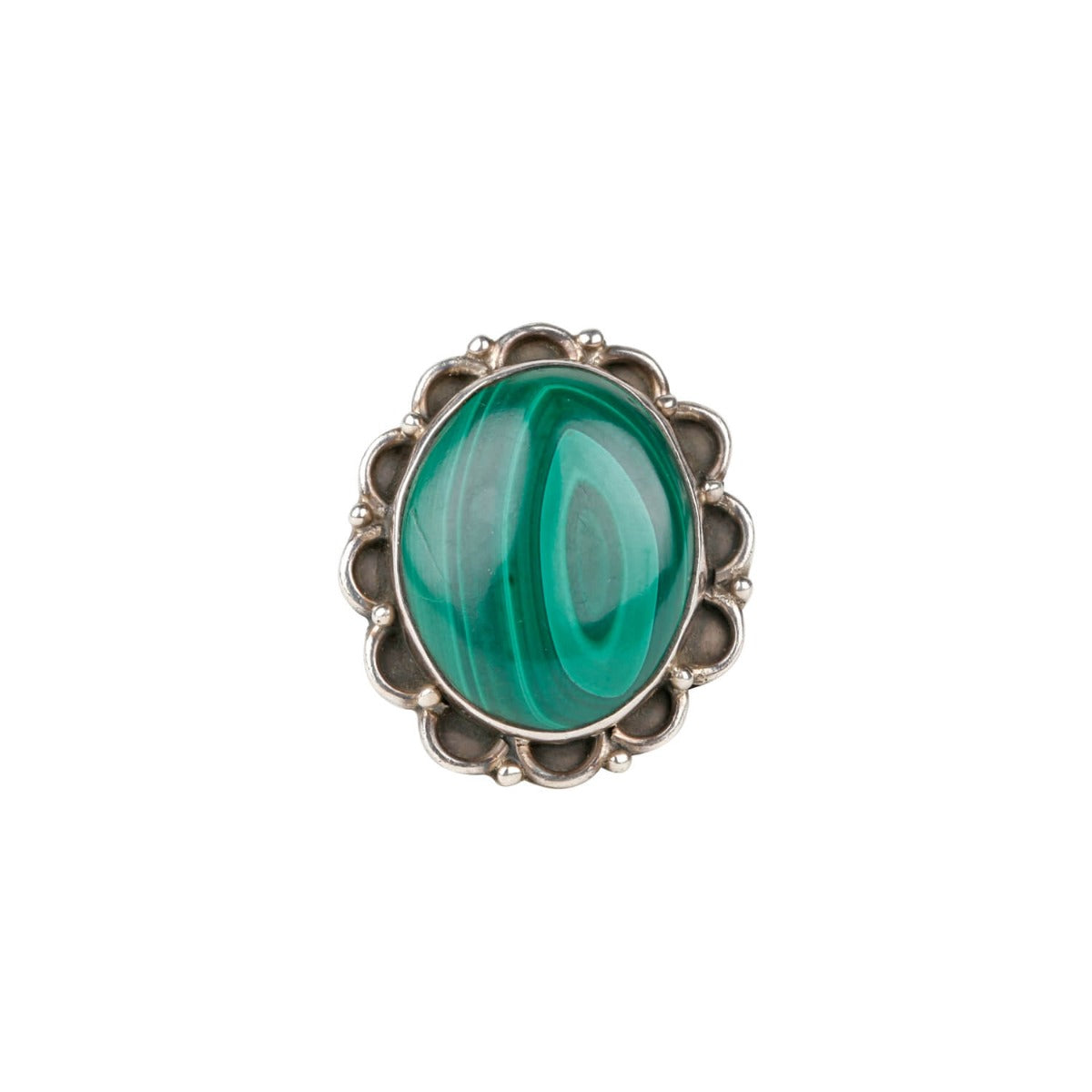 Malachite square clearance ring