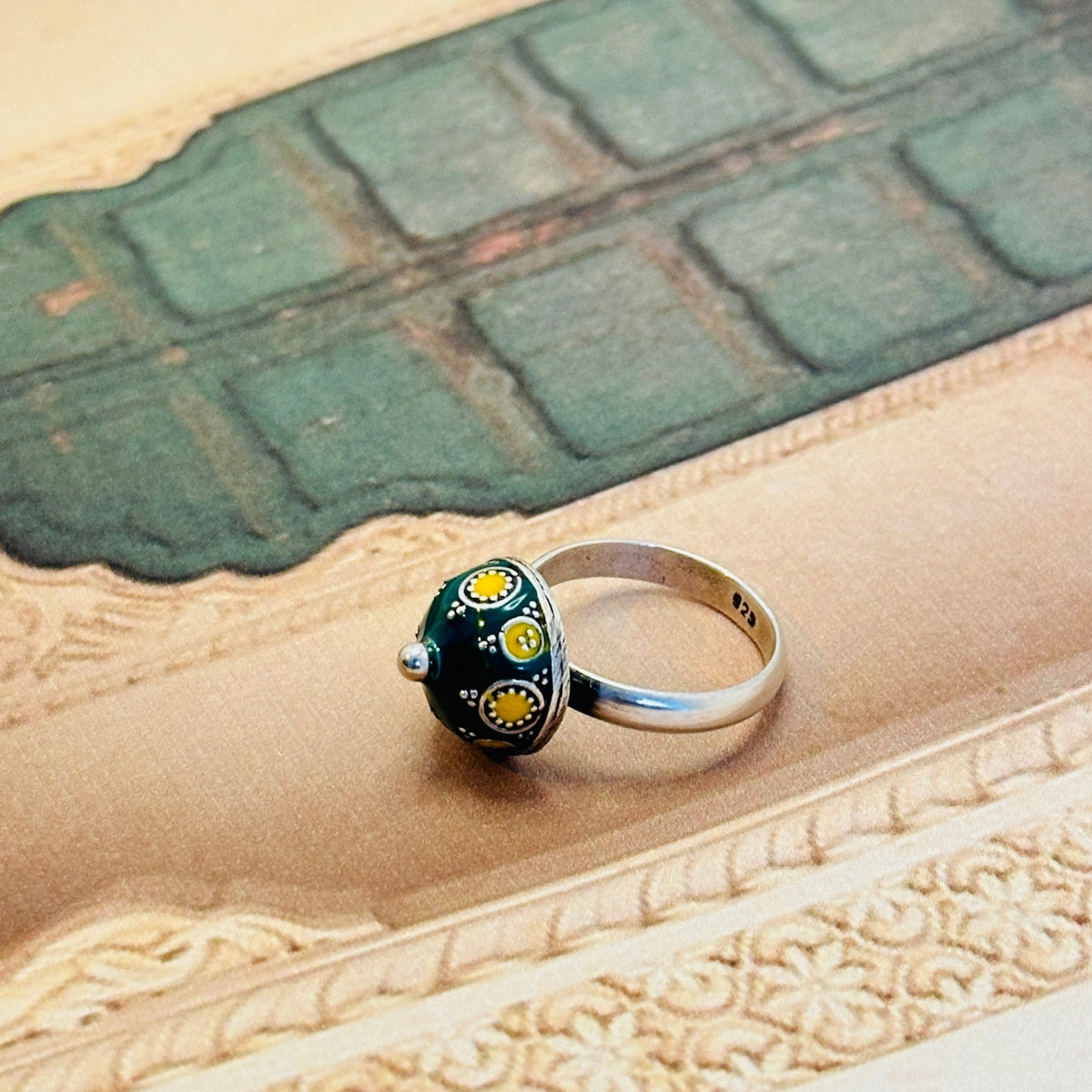 Mahika Enamel Silver 925 Ring