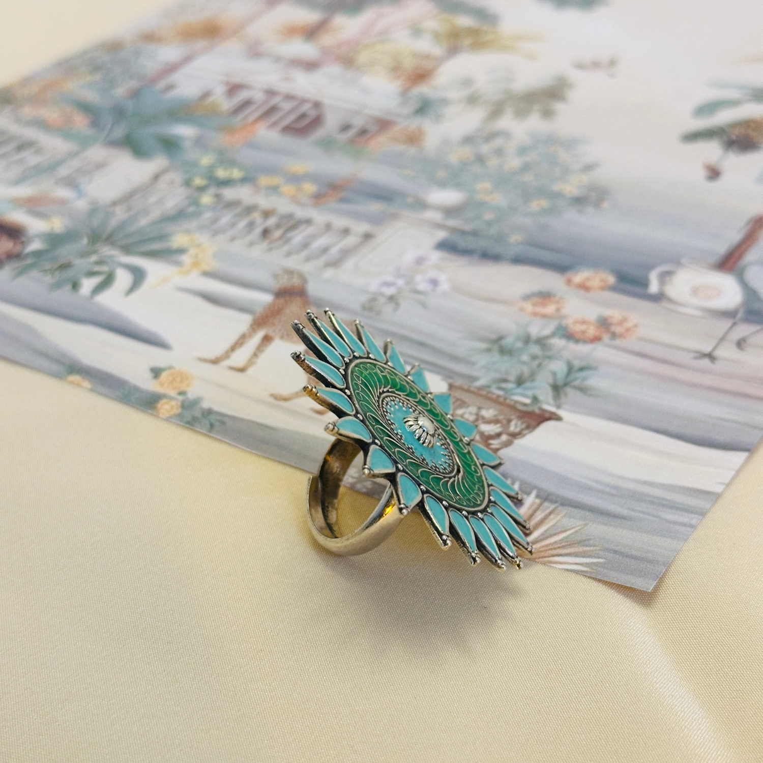 Kardama Enamel Silver 925 Ring