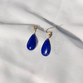 Lapis Lazuli & Diamond 18KT Gold Earrings