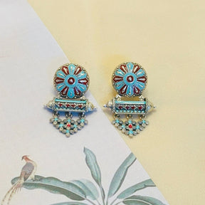 Amogha Enamel Silver 925 Earrings