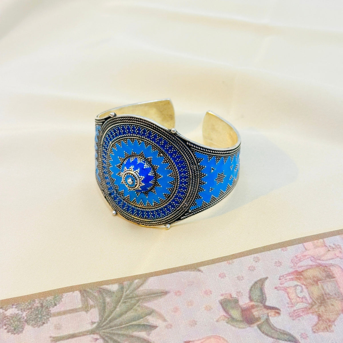 Kapla Enamel Silver 925 Cuff Bangles