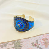 Kapla Enamel Silver 925 Cuff Bangle