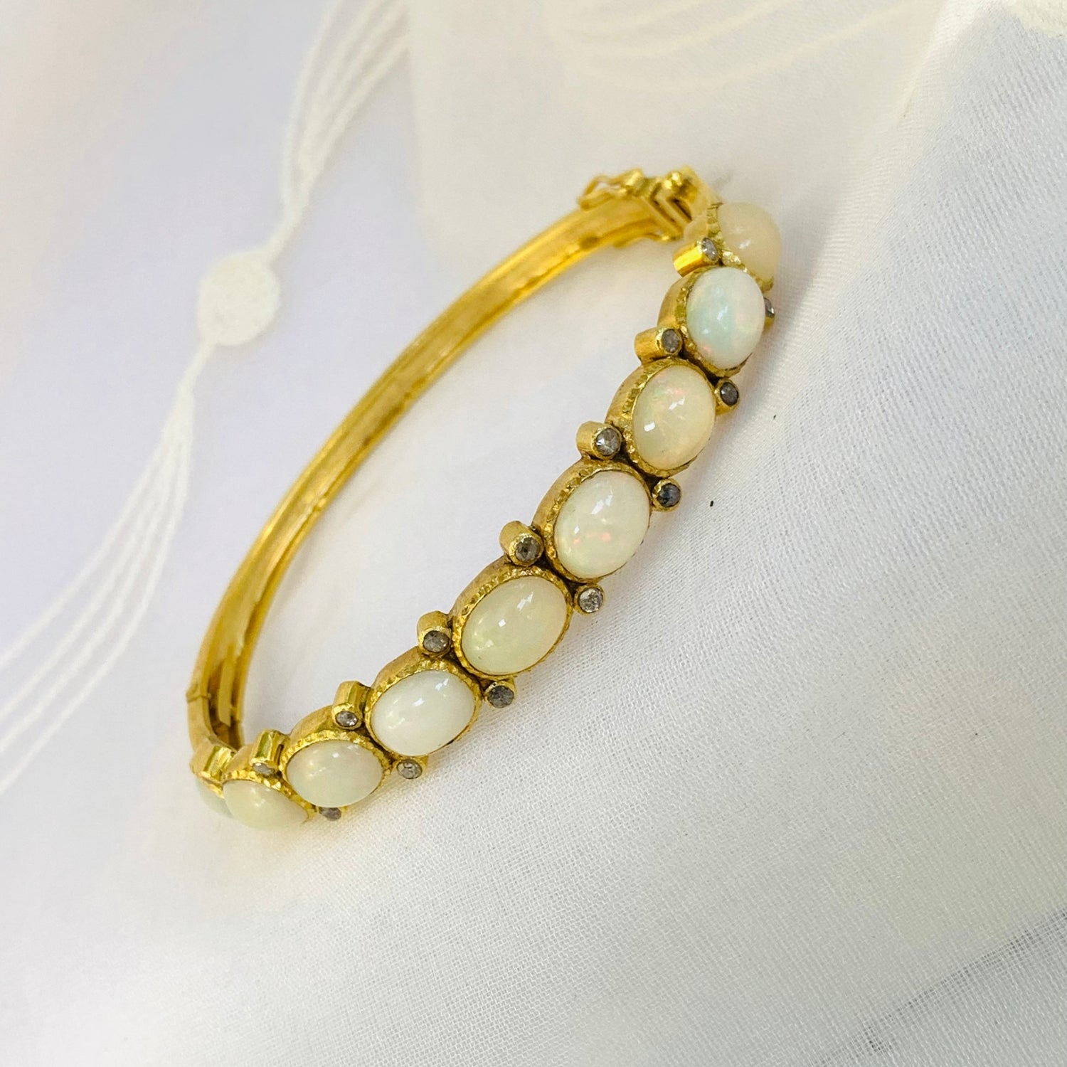 Hiranya Opal and Diamond Bracelet