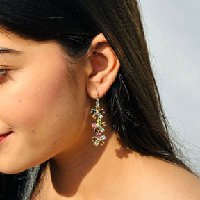 Frangipani Gemstone Silver 925 Earrings