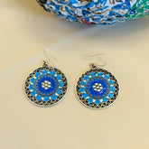 Vamsi Enamel Silver 925 Earrings