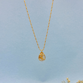 Gilded Rutile 18k Gold Plated Silver 925 Pendant