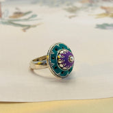 Aadrika Enamel Silver 925 Ring