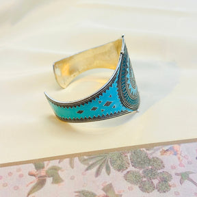 Kapla Enamel Silver 925 Cuff Bangle