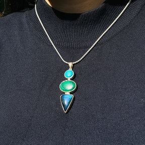 Ross Three Stone Pendant