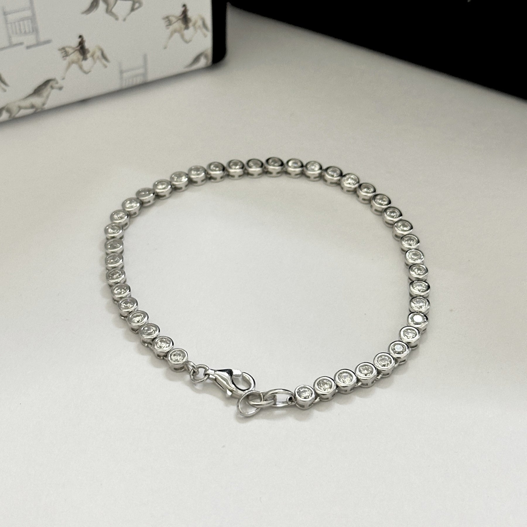 Brandt Men's Silver 92.5 Bling Bracelet