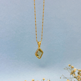 Yorah Lemon Quartz 18k Gold Plated Silver 925 Pendant