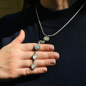 Five Stone Abalone Pendant