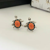 Turtle Silver 925 Men Cufflinks