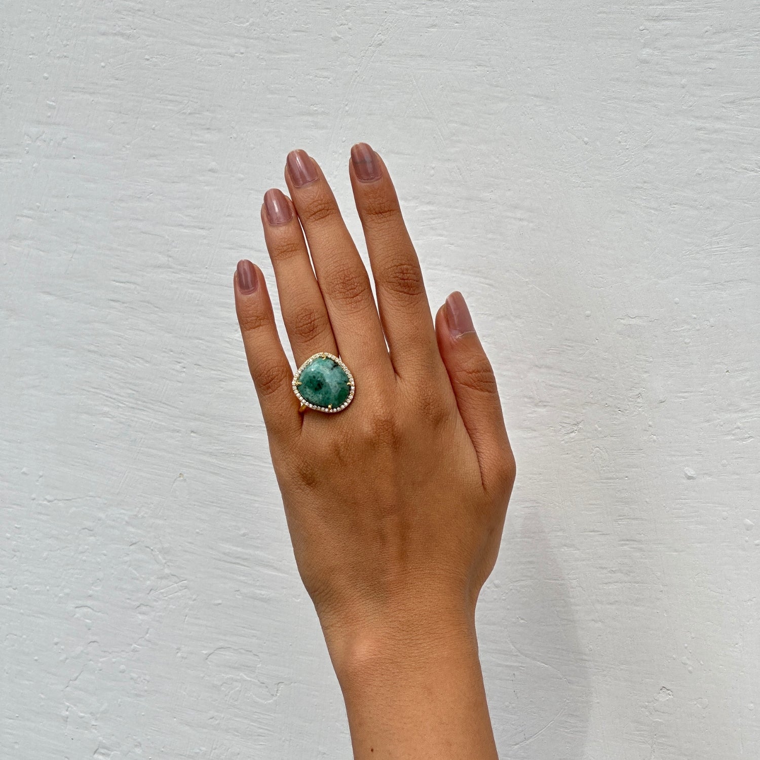 Haroun Emerald 18k Gold Plated Silver 925 Rings