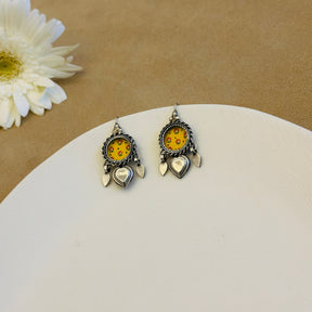 Saaz Hand Painted Earrings