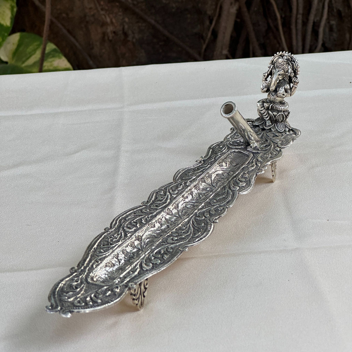 Ganesh Silver 925 Incense Stick Holder