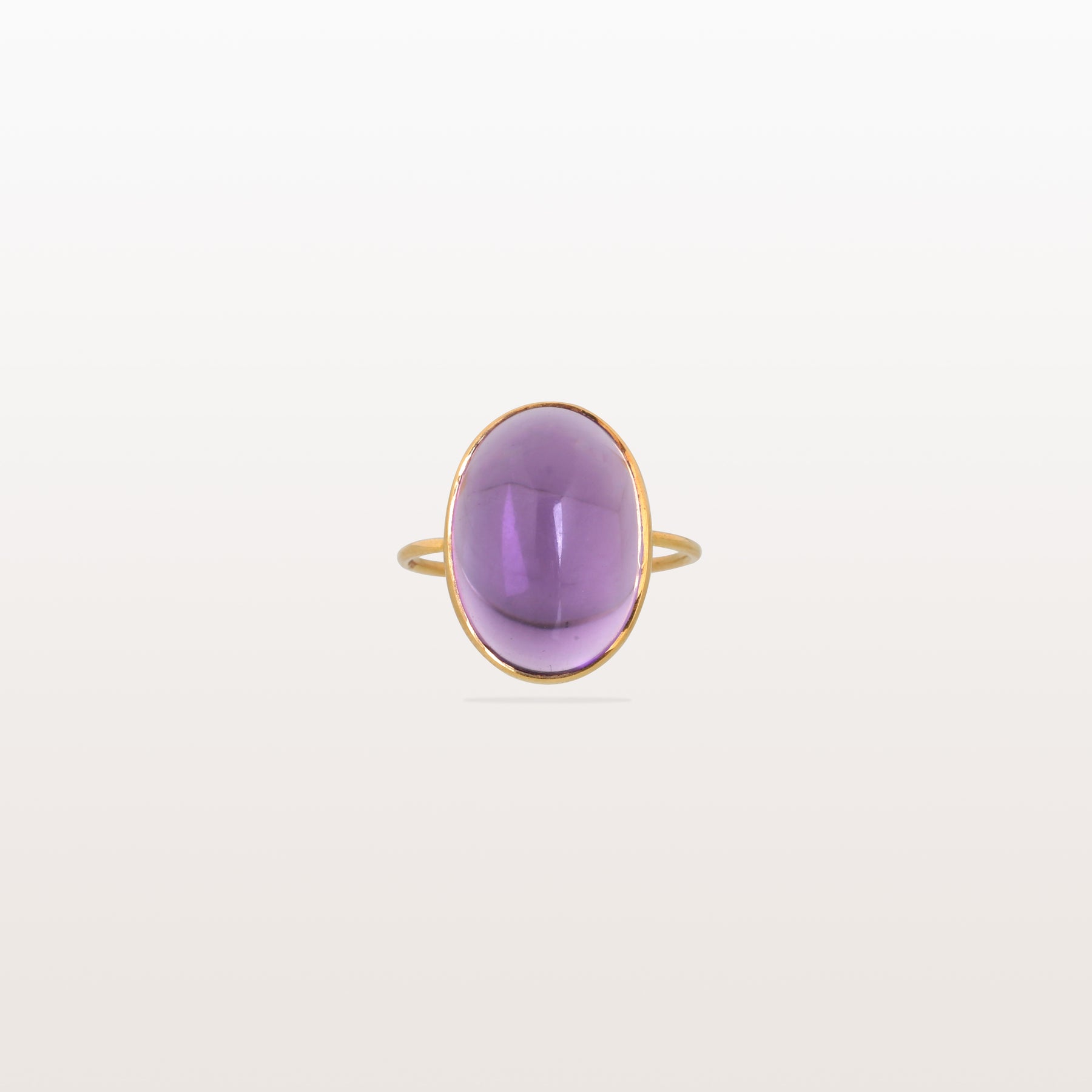 Amethyst Oval 14KT Gold Ring