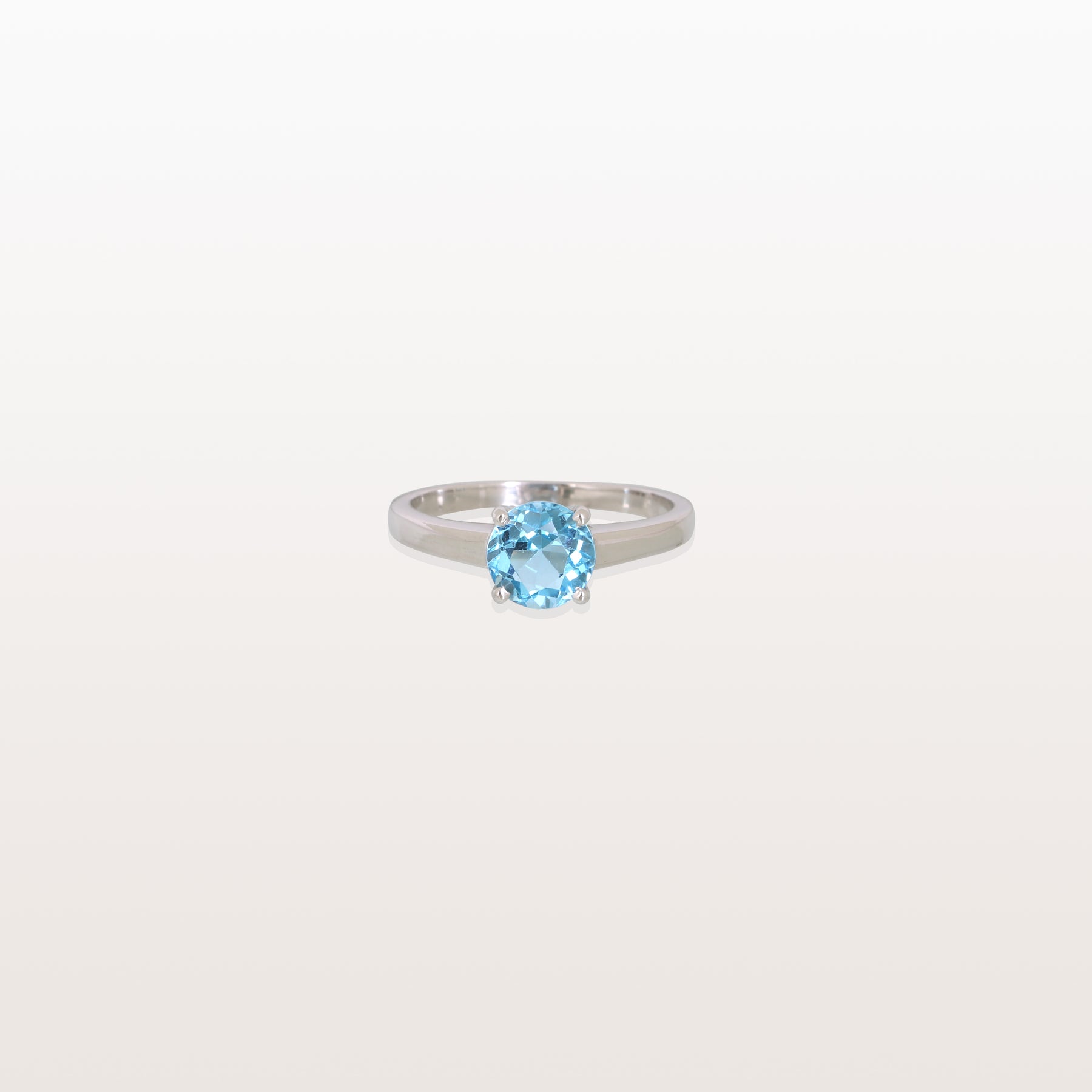 Blue Topaz 18KT White Gold Ring