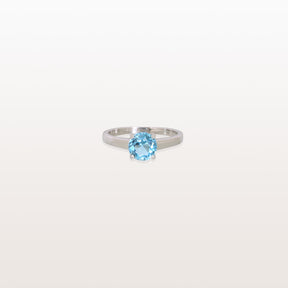 Blue Topaz 18KT White Gold Ring