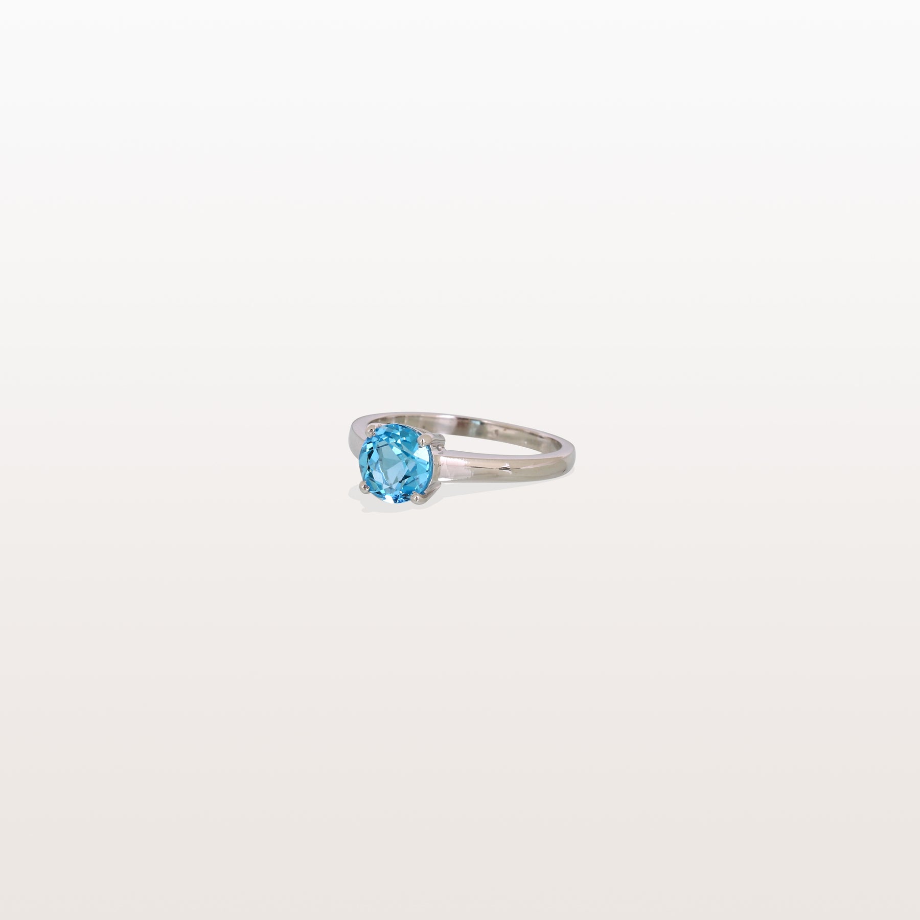 Blue Topaz 18KT White Gold Ring