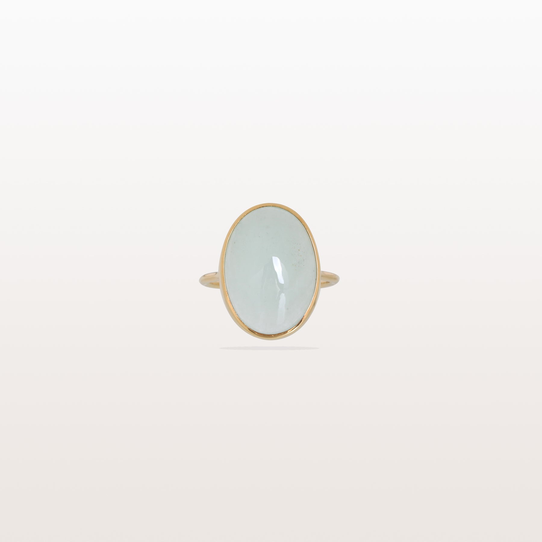 Aquamarine Oval 18KT Gold Ring