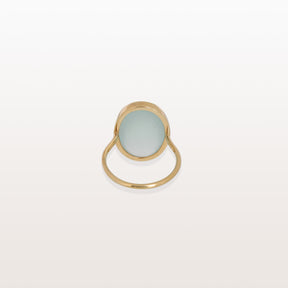 Aquamarine Oval 18KT Gold Ring