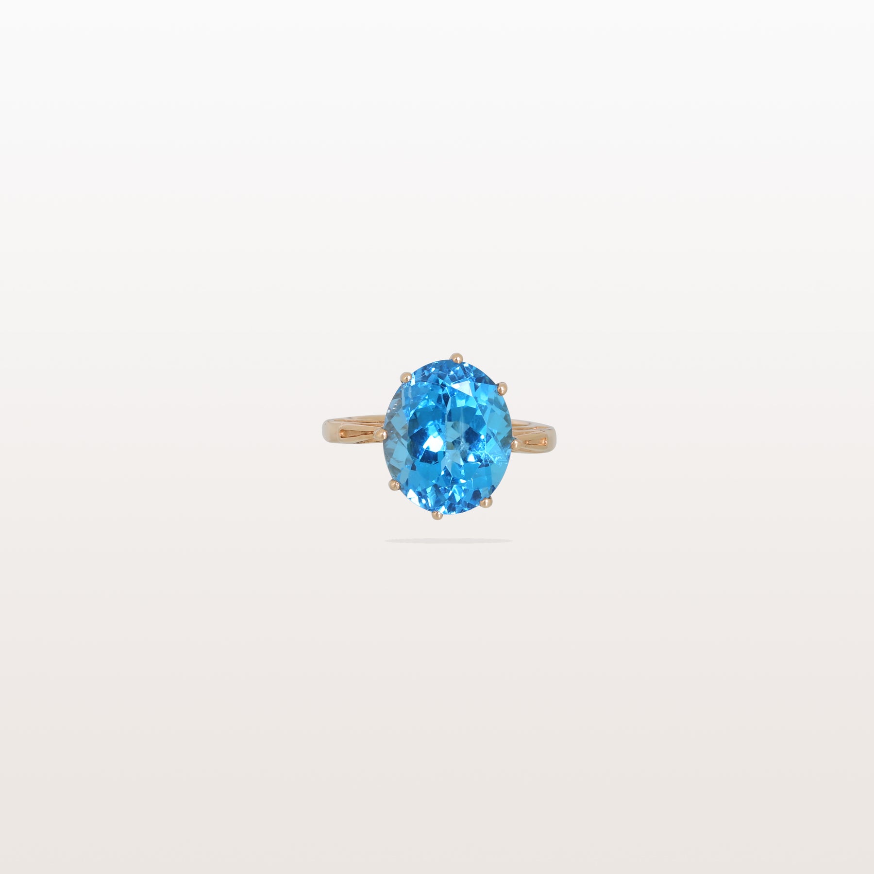 Blue Topaz 14KT Gold Ring