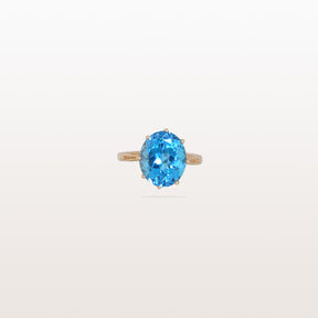 Blue Topaz 14KT Gold Ring