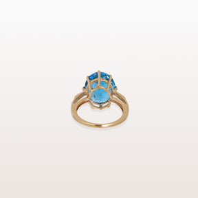 Blue Topaz 14KT Gold Ring