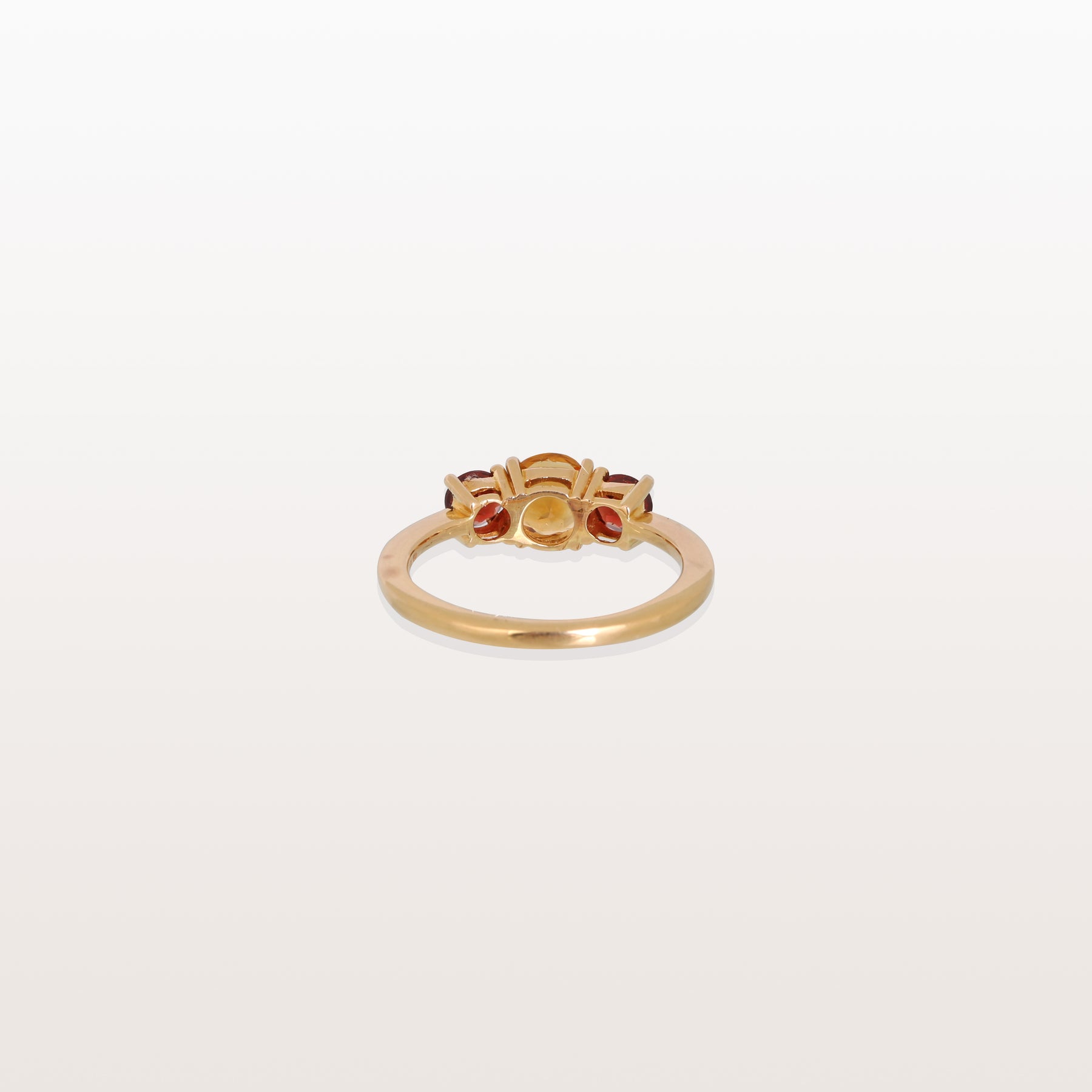 Garnet and Citrine 18KT Gold Ring