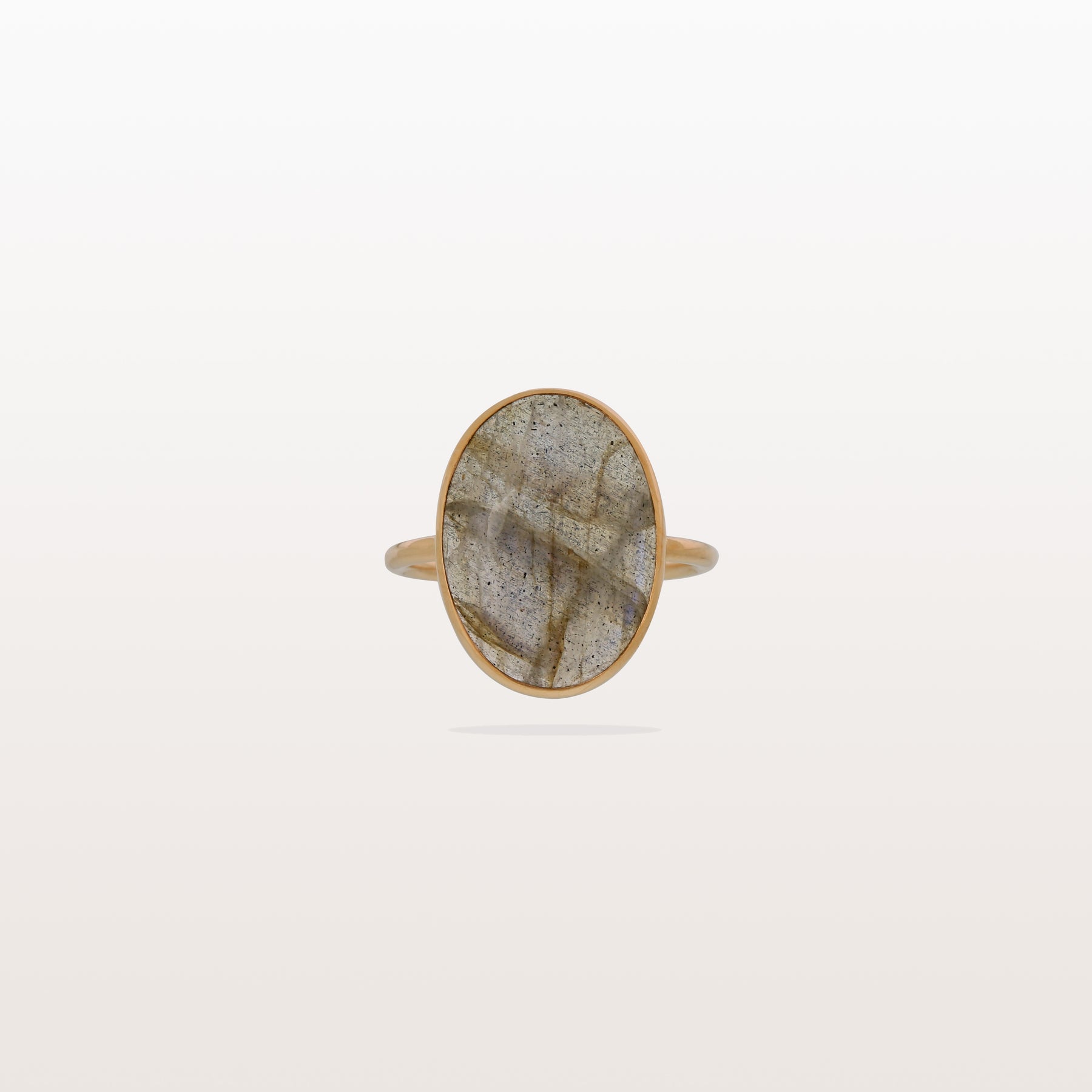 Labradorite Oval 18KT Gold Ring