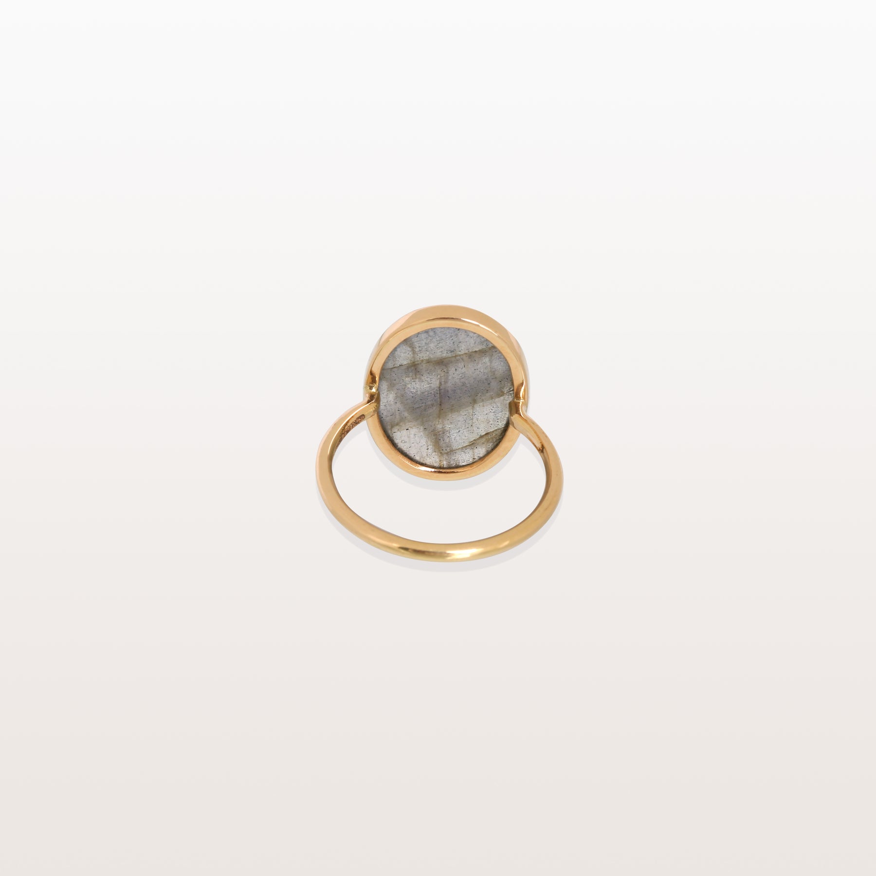 Labradorite Oval 18KT Gold Ring