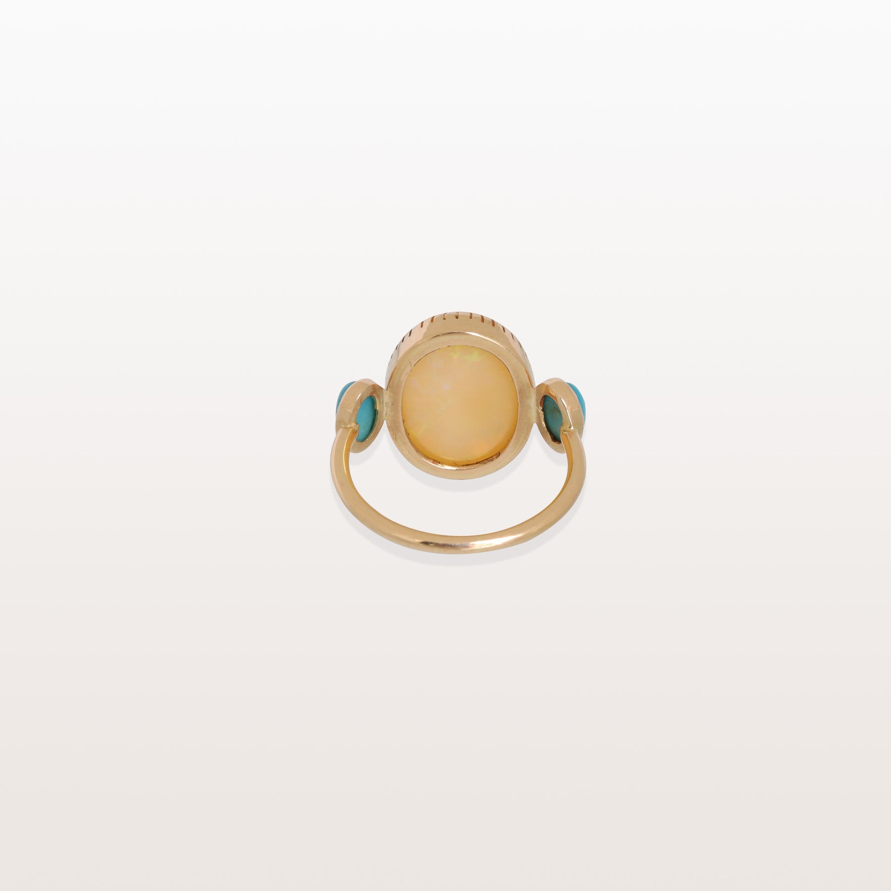 Opal & Turquoise 18KT Gold Ring
