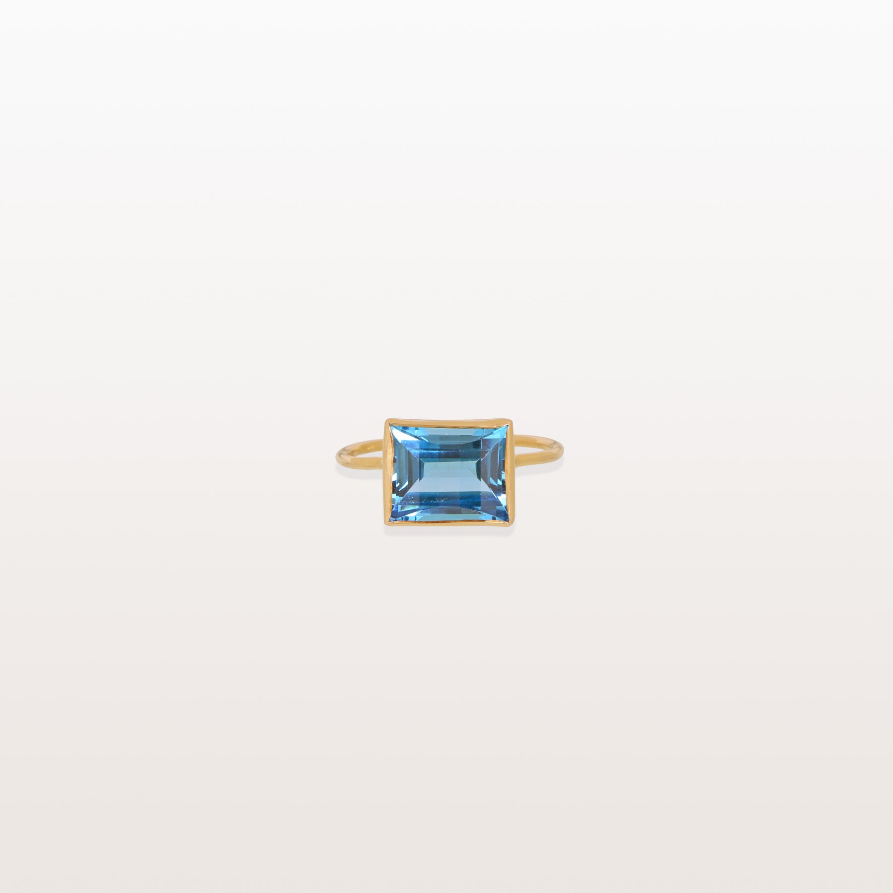 Blue Topaz 14KT Gold Ring