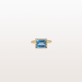 Blue Topaz 14KT Gold Ring