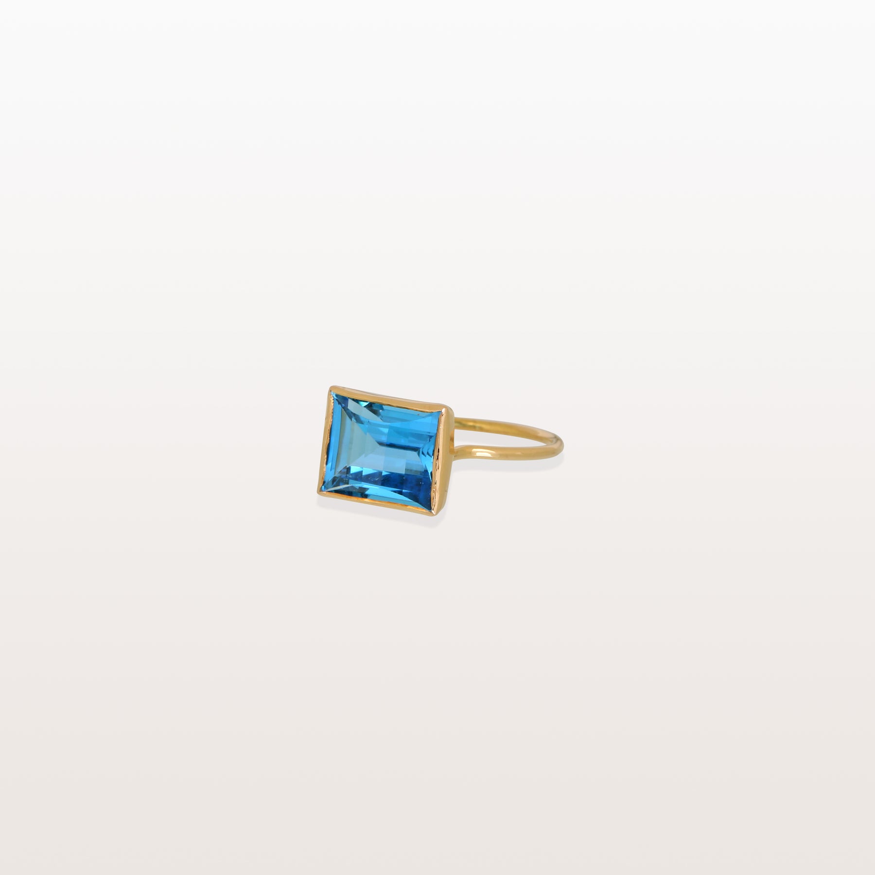 Blue Topaz 14KT Gold Ring