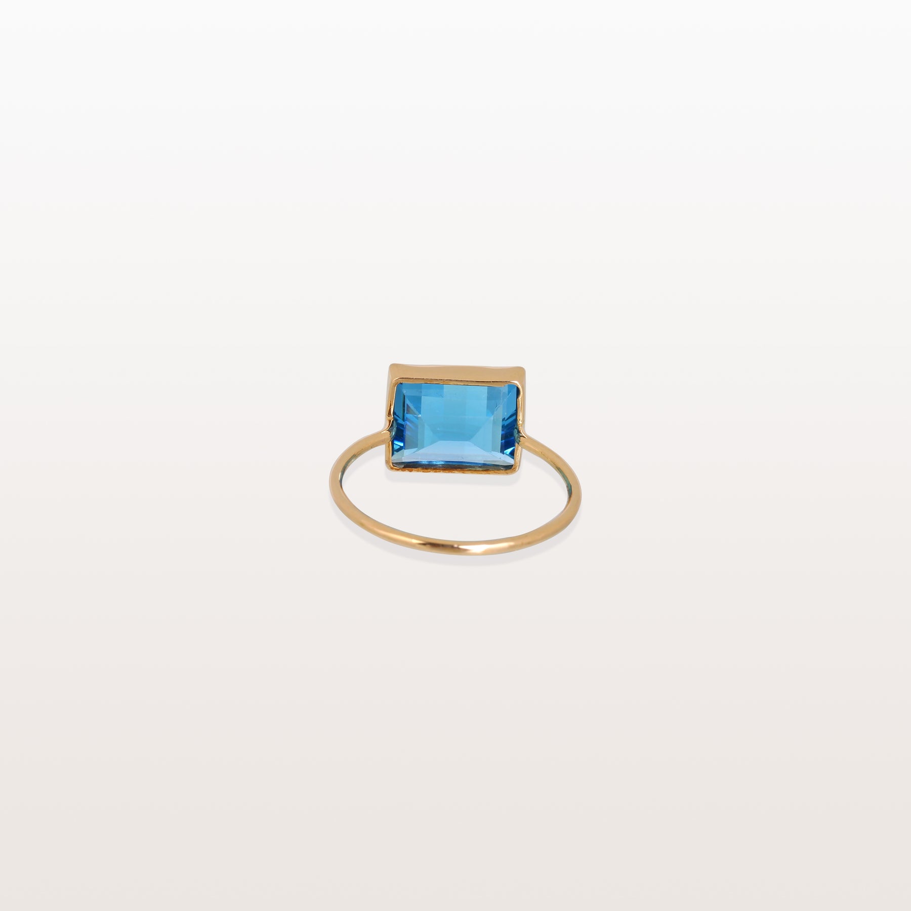 Blue Topaz 14KT Gold Ring