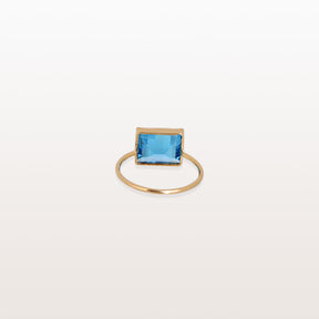 Blue Topaz 14KT Gold Ring