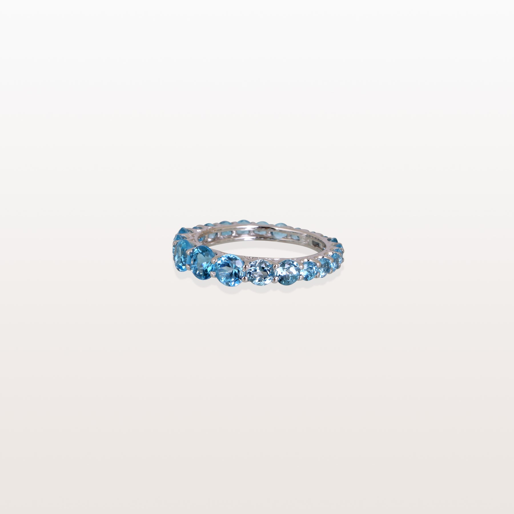 Blue Topaz 18KT White Gold Ring