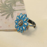 Ojasvat Enamel Silver 925 Ring