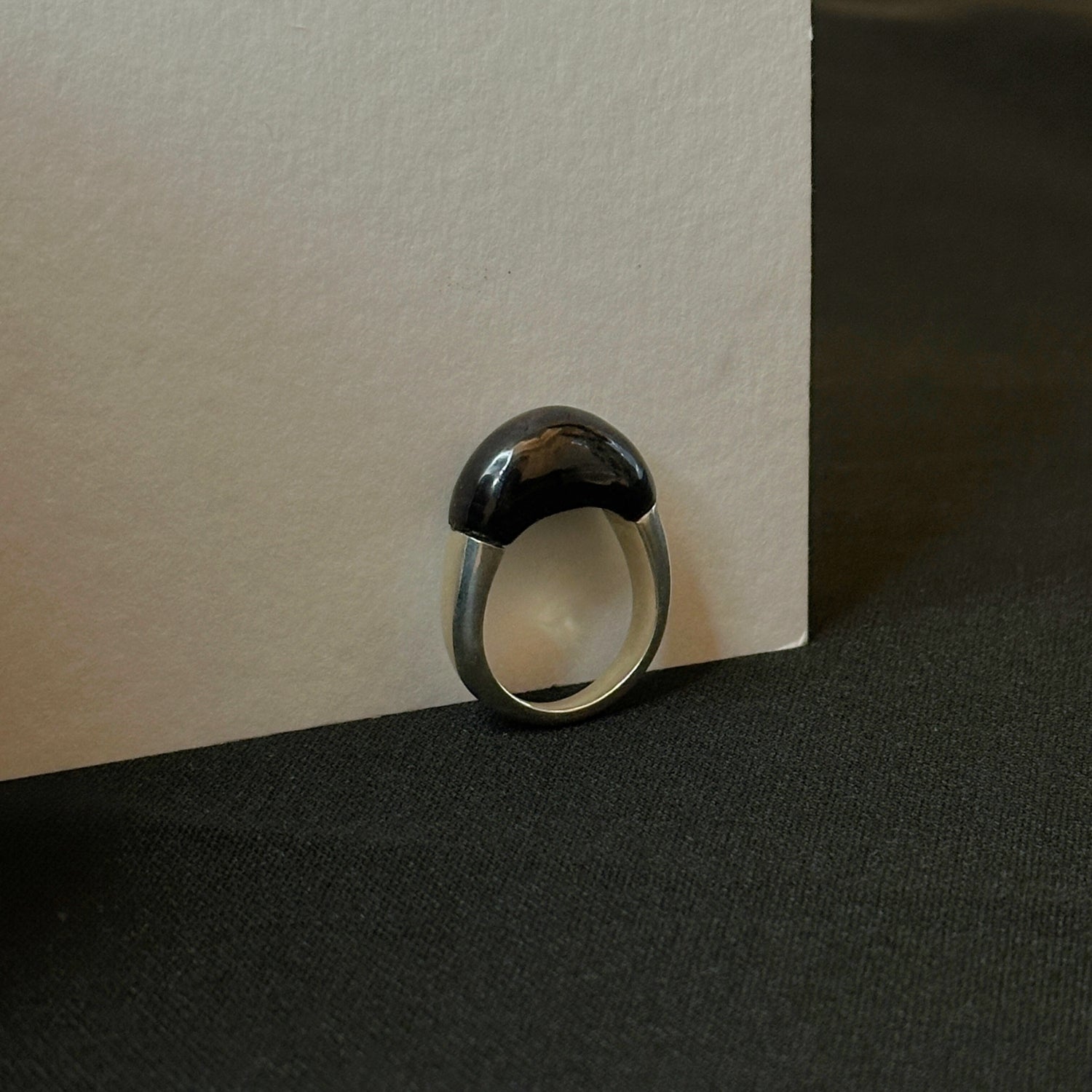Jaeger Ruby Silver 925 Men's Ring