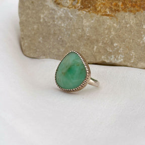 Elenore Silver 925 Emerald Ring