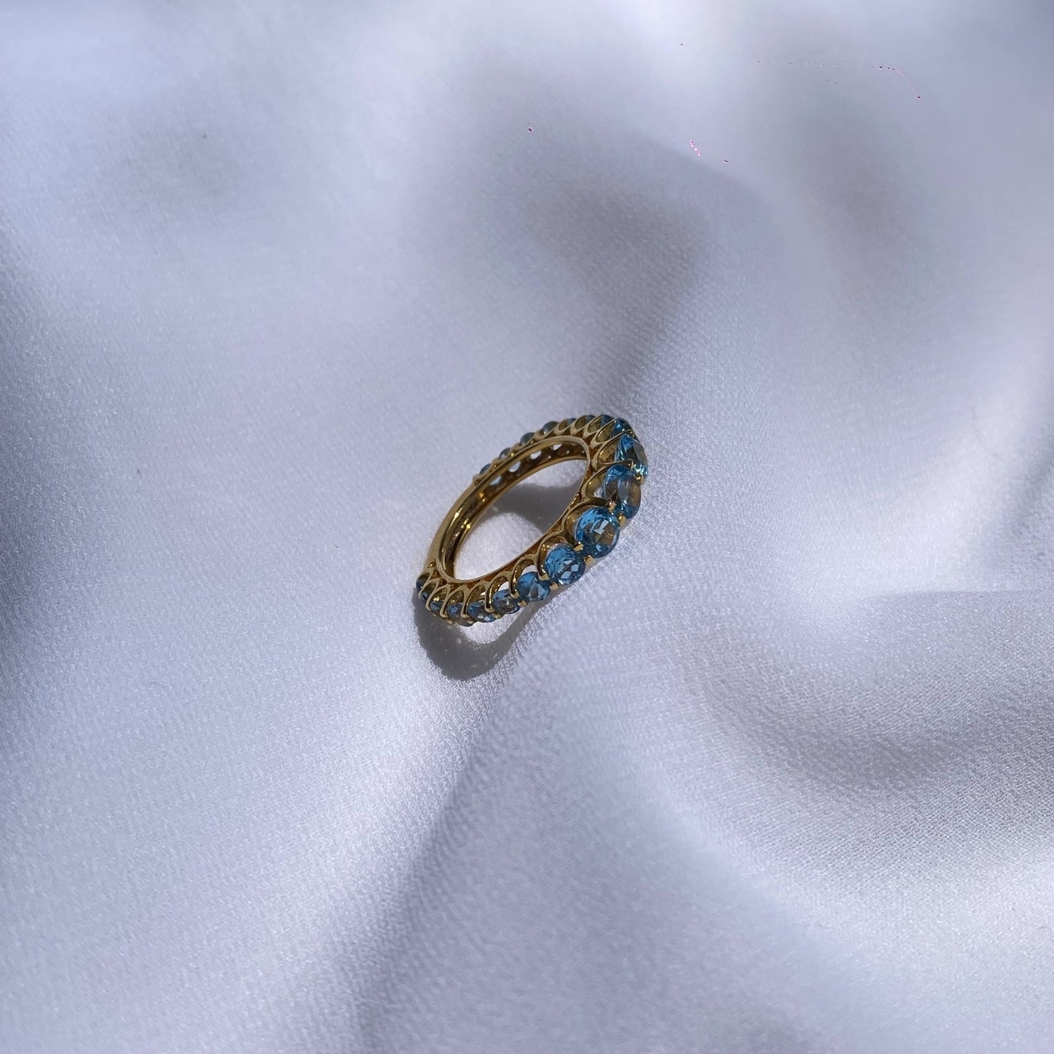 Blue Topaz 14KT Gold Ring