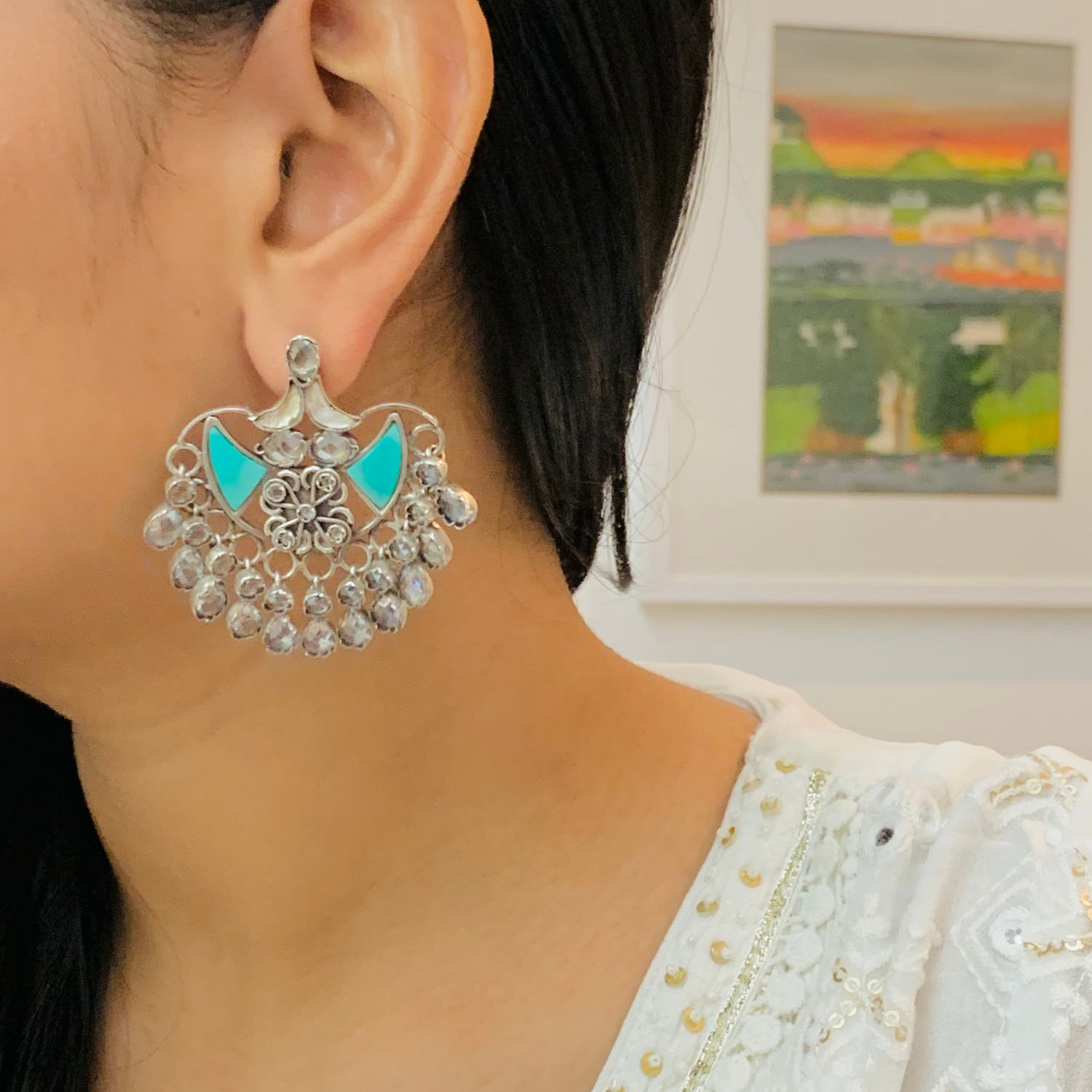 Disha Silver 925 Earrings