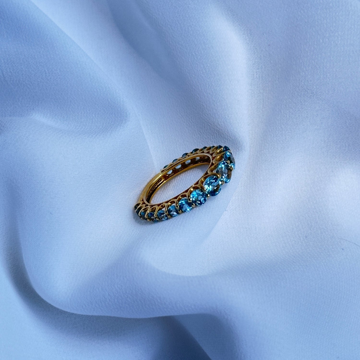 Blue Topaz 14KT Gold Ring