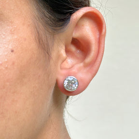 Caecilia Diamond Silver 925 Earrings