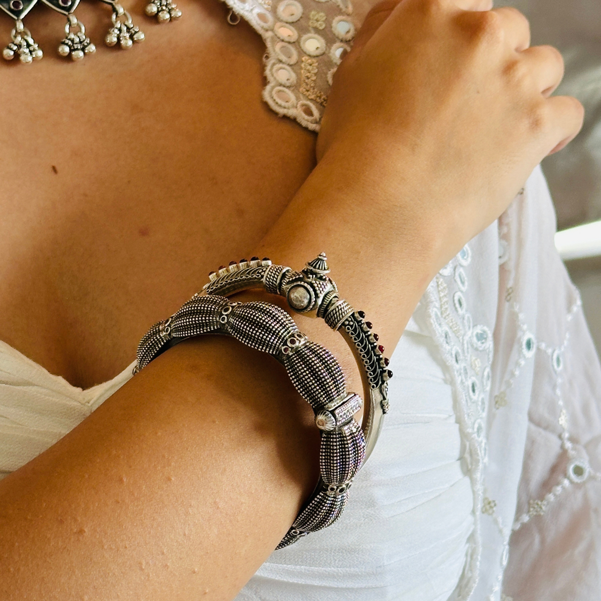 Aadhya Traditional Silver 925 Bangle