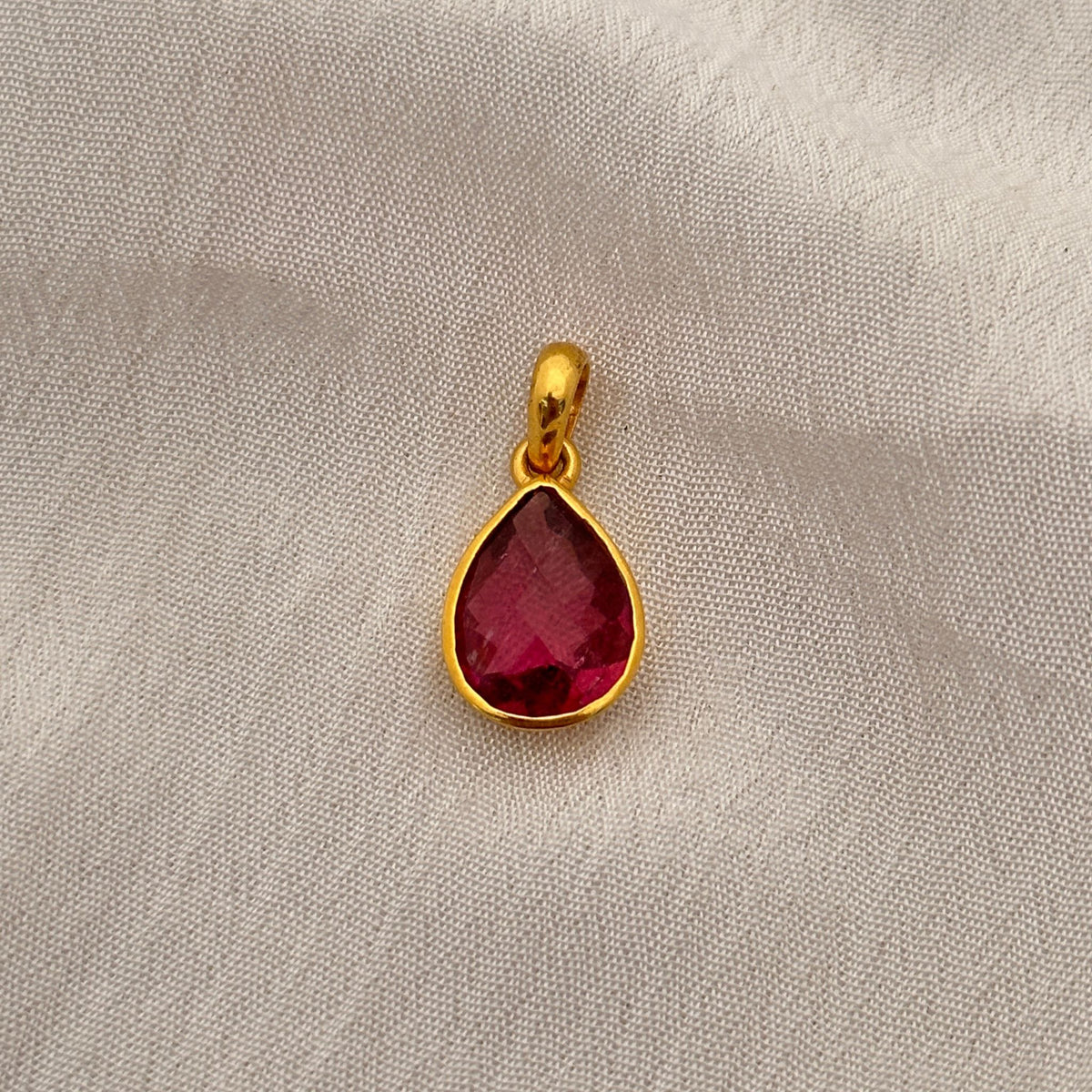 Alex Tourmaline 18K Gold Plated Silver 925 Love Pendant