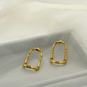 Cain Gold Plated Silver 925 Earrings